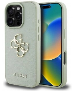 Case Guess Grained Big 4G Logo Small Classic Logo for iPhone 16 Pro Max green