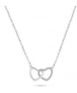 Brilio Silver Brilio Silver Romantic silver necklace with zircons NCL91W