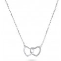 Brilio Silver Brilio Silver Romantic silver necklace with zircons NCL91W