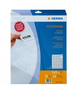 HERMA 7701 vardinių kortelių dėklas Permatomas
