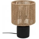 Atmosphera KOBY ceramic table lamp with woven shade, 24 cm Atmosphera KOBY ceramic table lamp with woven shade, 24 cm
