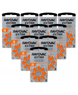 Hearing Aid Batteries Rayovac Extra 13 80 pcs.