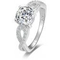 Beneto Sidabrinis glittering ring AGG204 Beneto Sidabrinis glittering ring AGG204