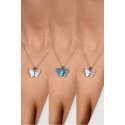 Brilio Silver Delicate silver butterfly pendant with blue opal PT136WB Brilio Silver Delicate silver butterfly pendant with blue opal PT136WB