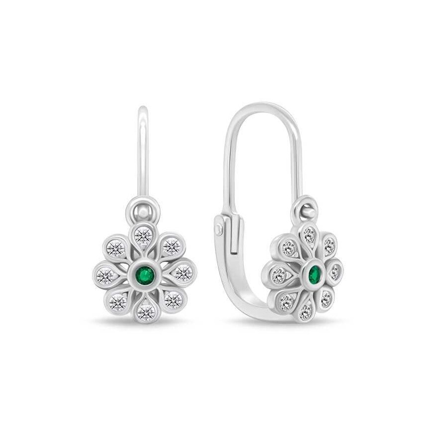 Brilio Silver Brilio Sidabrinis Delicate girl´s sidabrinis earrings Flowers EA190WG – 4