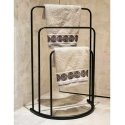 Bathroom Solutions Towel rack, black, 49.5x75cm, metal