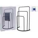 Bathroom Solutions Towel rack, black, 49.5x75cm, metal
