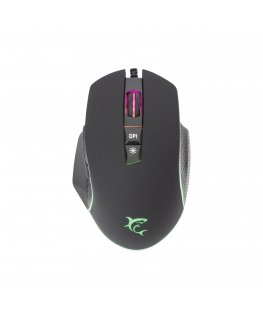 White Shark GARETH Black компьютерная мышь Игровой Для обеих рук USB тип-A Оптический 6400 DPI