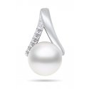 Brilio Silver Brilio Silver Elegant silver pendant with real pearl and zircons PT101W Brilio Silver Brilio Silver Elegant silver pendant with real pearl and zircons PT101W