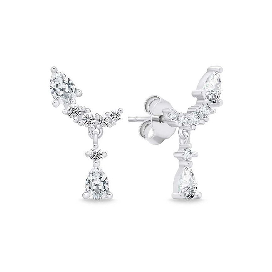 Brilio Silver Brilio Silver Charming silver earrings with zircons EA715W