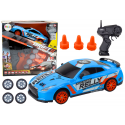 Lean Toys Remote Control R/C Sports Car 1:24 Blue Interchangeable Wheels Lean Toys Remote Control R/C Sports Car 1:24 Blue Interchangeable Wheels
