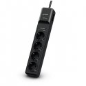 CyberPower P0420SUD0-DE pārsprieguma aizsargs Melns 4 Maiņstrāvas izvade (-s) 200 - 250 V 1,8 m CyberPower P0420SUD0-DE pārsprieguma aizsargs Melns 4 Maiņstrāvas izvade (-s) 200 - 250 V 1,8 m