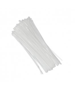 QOLTEC 52236 Reusable Self-Locking Cable Tie 7.2x400mm Nylon UV White