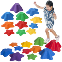 Lean Toys Sensory Path Stones 4 kokoa 6 värillisiä kiviä Lean Toys Sensory Path Stones 4 kokoa 6 värillisiä kiviä