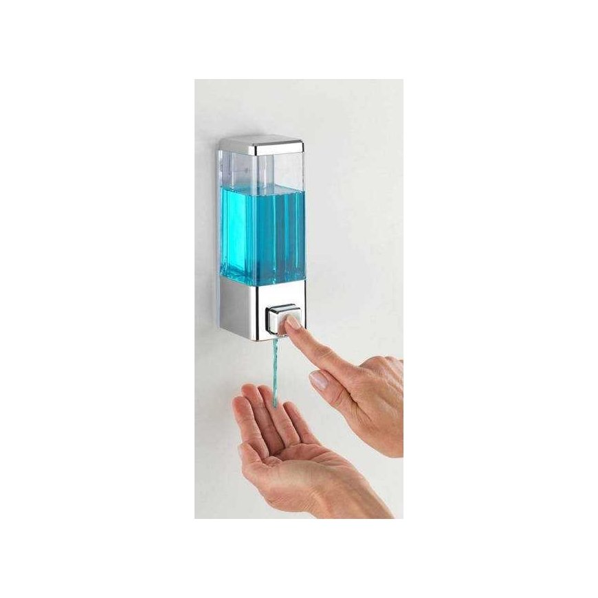 Wenko ISTRES soap and disinfectant liquid dispenser, silver, 320 ml, Weko – 2