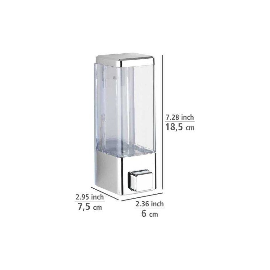 Wenko ISTRES soap and disinfectant liquid dispenser, silver, 320 ml, Weko – 3