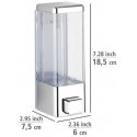 Wenko ISTRES soap and disinfectant liquid dispenser, silver, 320 ml, Weko Wenko ISTRES soap and disinfectant liquid dispenser, silver, 320 ml, Weko