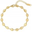 Troli Timeless gold-plated women's jewelry set (necklace, bracelet)
