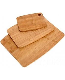 Excellent Houseware Pjaustymo lenta bambukinė 3 vnt.