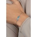 Brilio Silver Silver Bracelet with Blue Opal Infinity BRC208WB Brilio Silver Silver Bracelet with Blue Opal Infinity BRC208WB