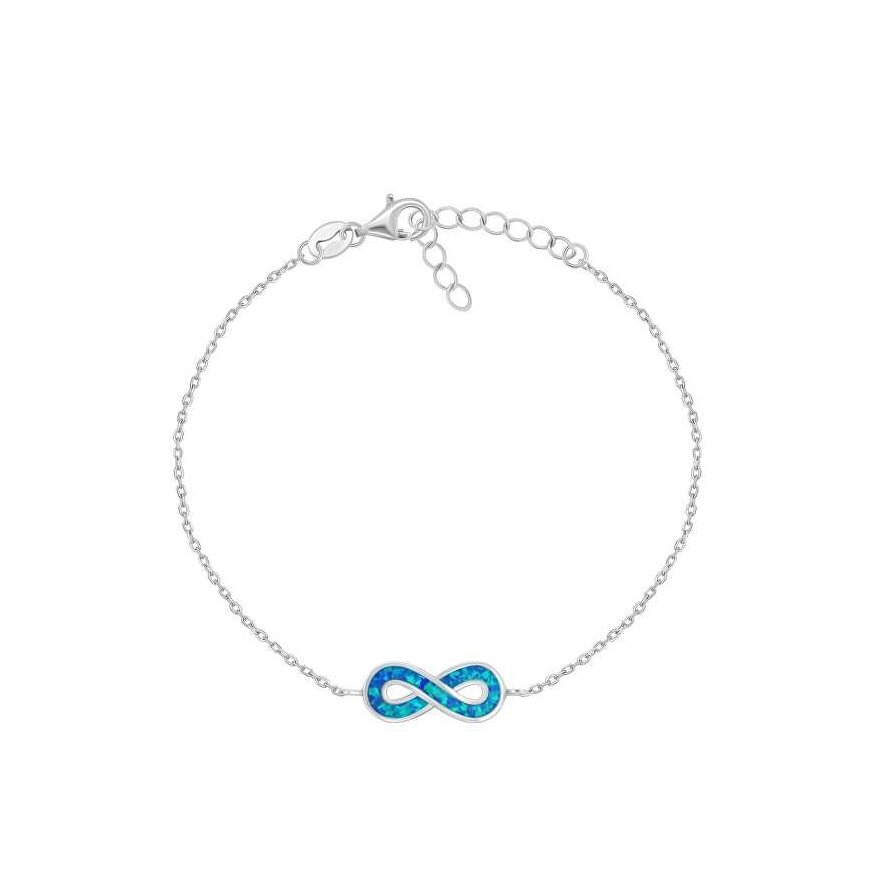 Brilio Silver Silver Rannekoru Blue Opal Infinity BRC208WB:llä – 4