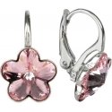Levien Silver earrings for girls Flower Crystal Light Rose Levien Silver earrings for girls Flower Crystal Light Rose