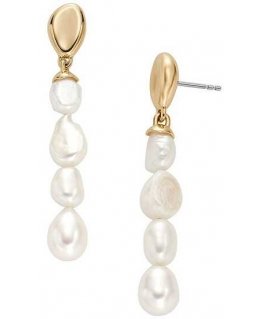 Skagen Elegant hanging earrings with real pearls Agnethe SKJ1827710