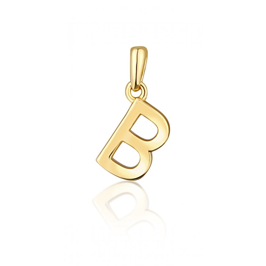 JVD Minimalist gold-plated letter "B"