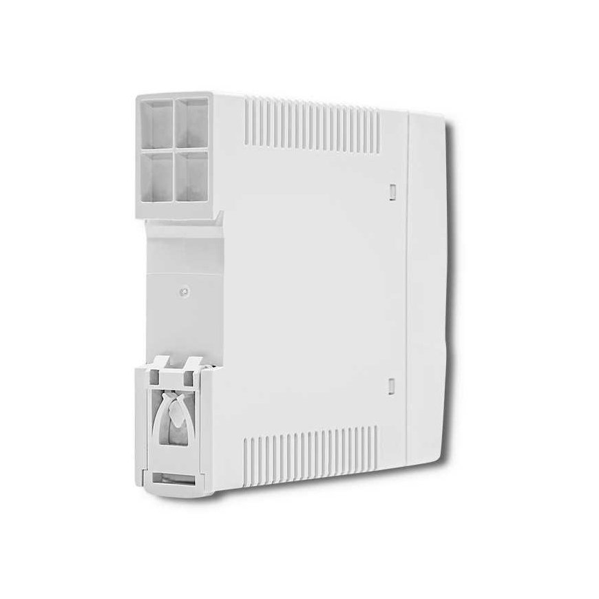 Qoltec DIN rail power supply | 24W | 24V | 1A | White | Slim – 4