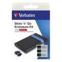 Verbatim Store'N'Go Enclosure Kit HDD/SSD korpuss Melns, Zils 2.5" Verbatim Store'N'Go Enclosure Kit HDD/SSD korpuss Melns, Zils 2.5"