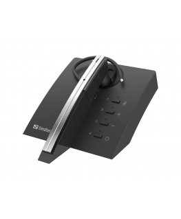 Sandberg 126-25 austiņas un brīvroku komplekts Bezvadu Ausu āķi Birojs / zvanu centrs Bluetooth Uzlādes statīvs Melns, Pelēks