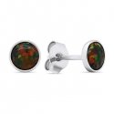 Brilio Silver Brilio Silver Silver stud earrings with synthetic opals EA579WBC Brilio Silver Brilio Silver Silver stud earrings with synthetic opals EA579WBC