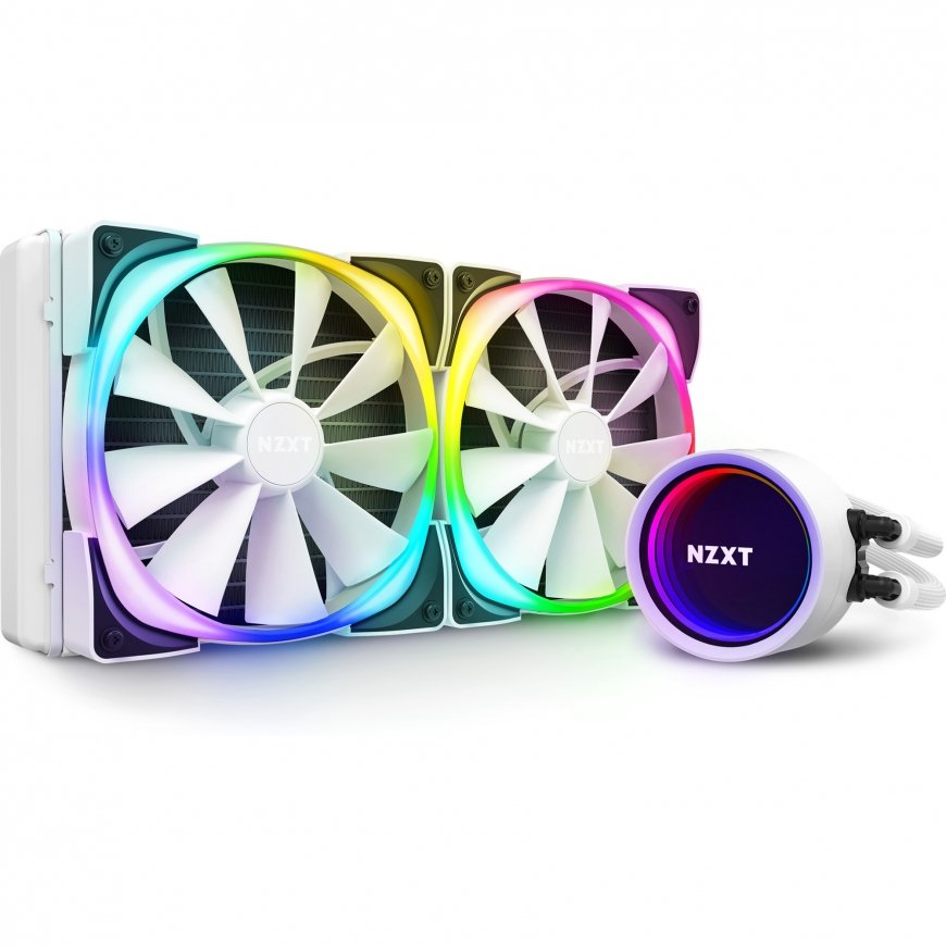NZXT Kraken X63 RGB Protsessor Kõik-ühes vedelikujahuti 14 cm Valge