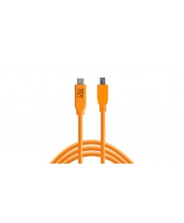 Tether Tools CUC2515-ORG USB кабель USB 2.0 4,6 m USB C Micro-USB B Оранжевый