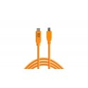 Tether Tools CUC2515-ORG USB-kaapeli USB 2.0 4,6 m USB C Micro-USB B Oranssi