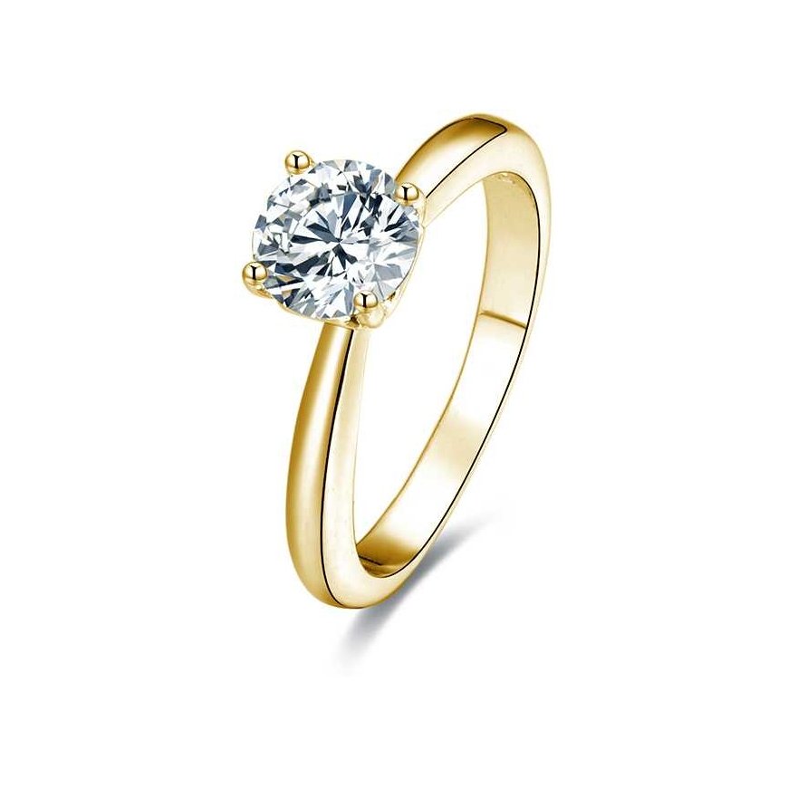 Beneto Gold-plated silver ring with AGG202