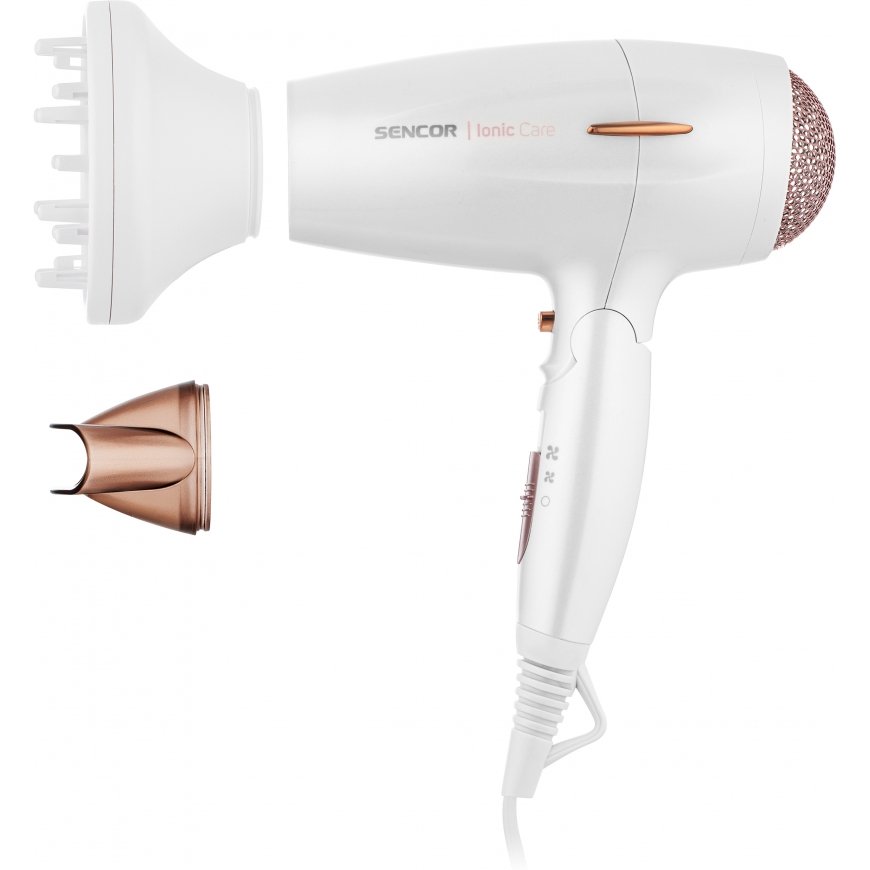 Sencor SHD 7200GD фен 2000 W Золото, Белый – 4