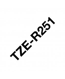 Brother TZE-R251 etikečių juostelė Juoda ant baltos