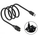 Kabel USB-C Beline do ładowania zegarków Garmin 1m czarny Kabel USB-C Beline do ładowania zegarków Garmin 1m czarny