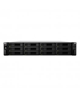 Synology RX1217RP disku masīvs datu uzglabāšanai 0 TB Rack (2U) Melns, Pelēks