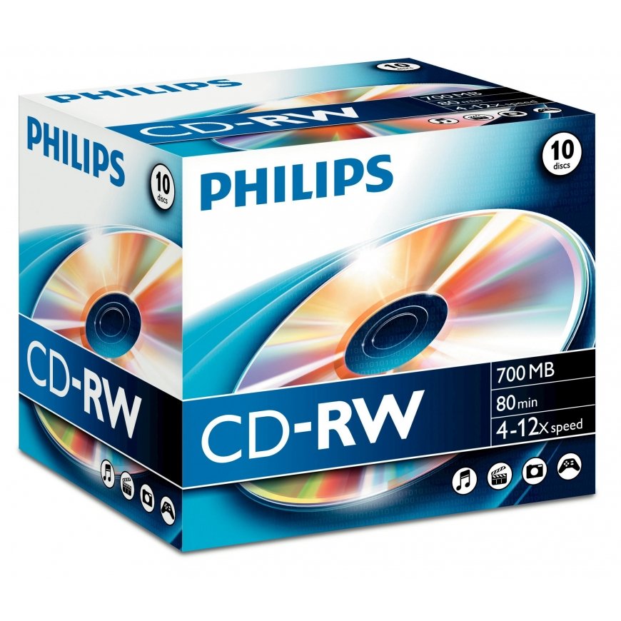 Philips CW7D2NJ10/00 neįrašytas CD diskas CD-RW 700 MB