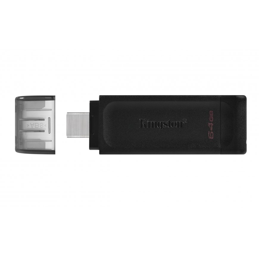 Kingston Technology DataTraveler 70 USB atmintukas 64 GB C tipo USB 3.2 Gen 1 (3.1 Gen 1) Juoda – 3