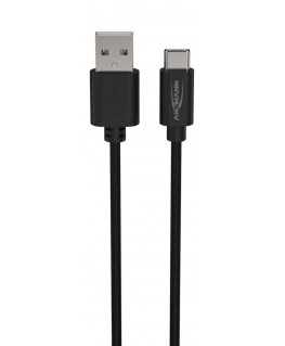 Ansmann 1700-0130 USB cable 1 m USB A USB C Black
