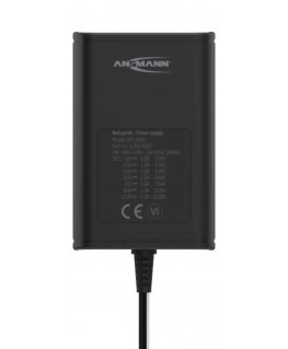 Ansmann 1201-0023 power adapter/inverter Indoor 12 W Black