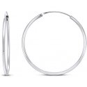 Brilio Silver Brilio Silver Timeless silver round earrings EA020