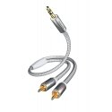 Inakustik 00410005 audiokaabel 5 m 3.5mm 2 x RCA Valge Inakustik 00410005 audiokaabel 5 m 3.5mm 2 x RCA Valge