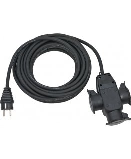Brennenstuhl 1167810301 elektros tinklo ilgintuvas 10 m 3 AC išvestis(ys / čių) Lauke Juoda