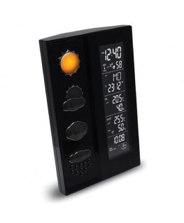 Technoline WS 6650 skaitmeninė oro stotelė Juoda