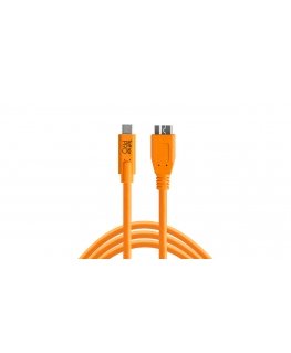 Tether Tools CUC3315-ORG USB cable USB 3.2 Gen 1 (3.1 Gen 1) 4.6 m USB A Micro-USB B Orange