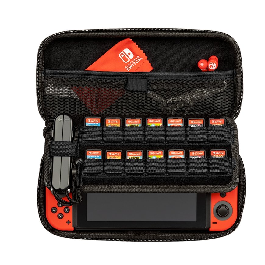 PDP 500-152-EU kaasaskantava mängukonsooli ümbris Hardshell ümbris Nintendo Must, Hall, Punane – 2